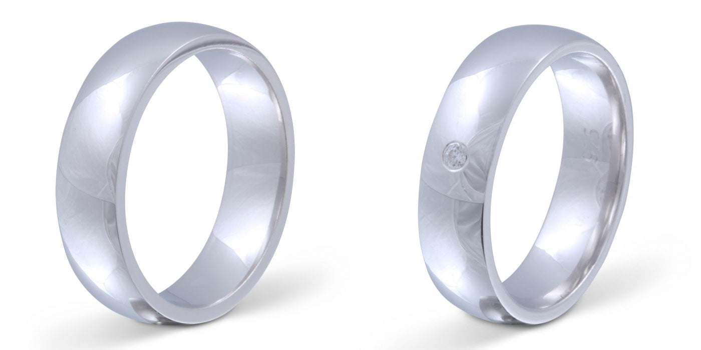 Verlobungsringe 925 Silber massiv Trauringe Eheringe Silber mit Zirkonia Gravur Sayuri S6