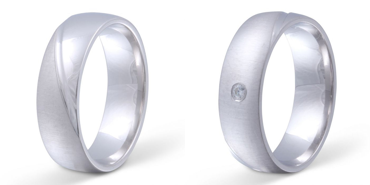 Verlobungsringe 925 Silber massiv Trauringe Eheringe Silber mit Zirkonia Gravur Morera S5