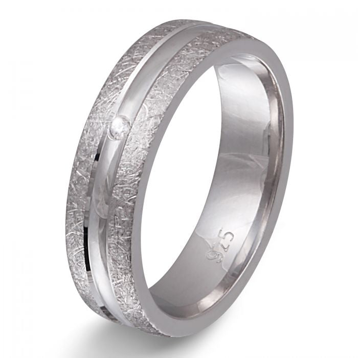 Verlobungsringe 925 Silber massiv Trauringe Eheringe Silber mit Zirkonia Gravur Venda S103