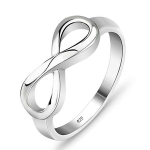 Infinity Ring Silber Unendlichkeit Echt Sterlingsilber 925 massiv ewige Liebe